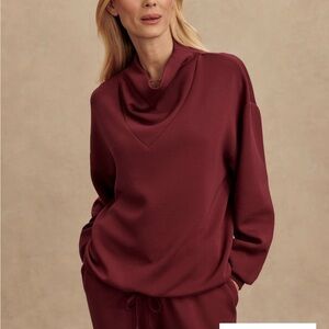 Varley Betsy Sweat Burgundy Women's Sweater Women’s Size Medium NWT